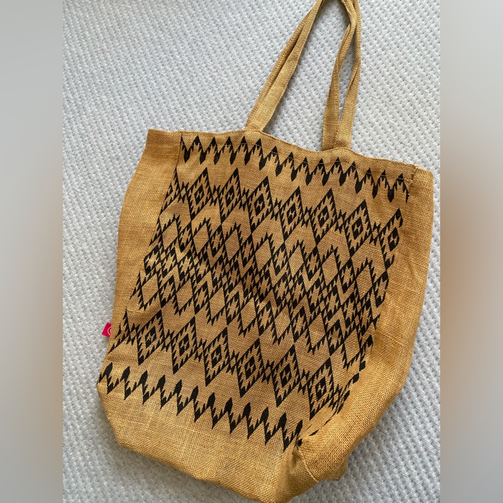 EARTHBOUND TRADING CO JUTE SHOPPING TOTE REUSABLE BAG